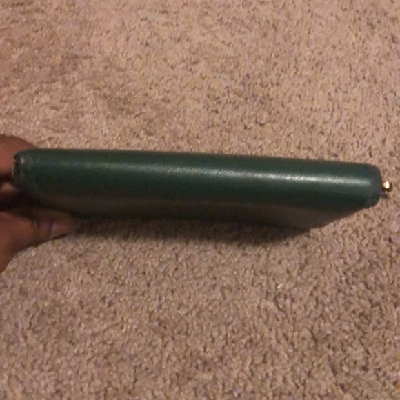 Prada Green Saffiano Leather Zip Around Wallet - Picture 5 of 5